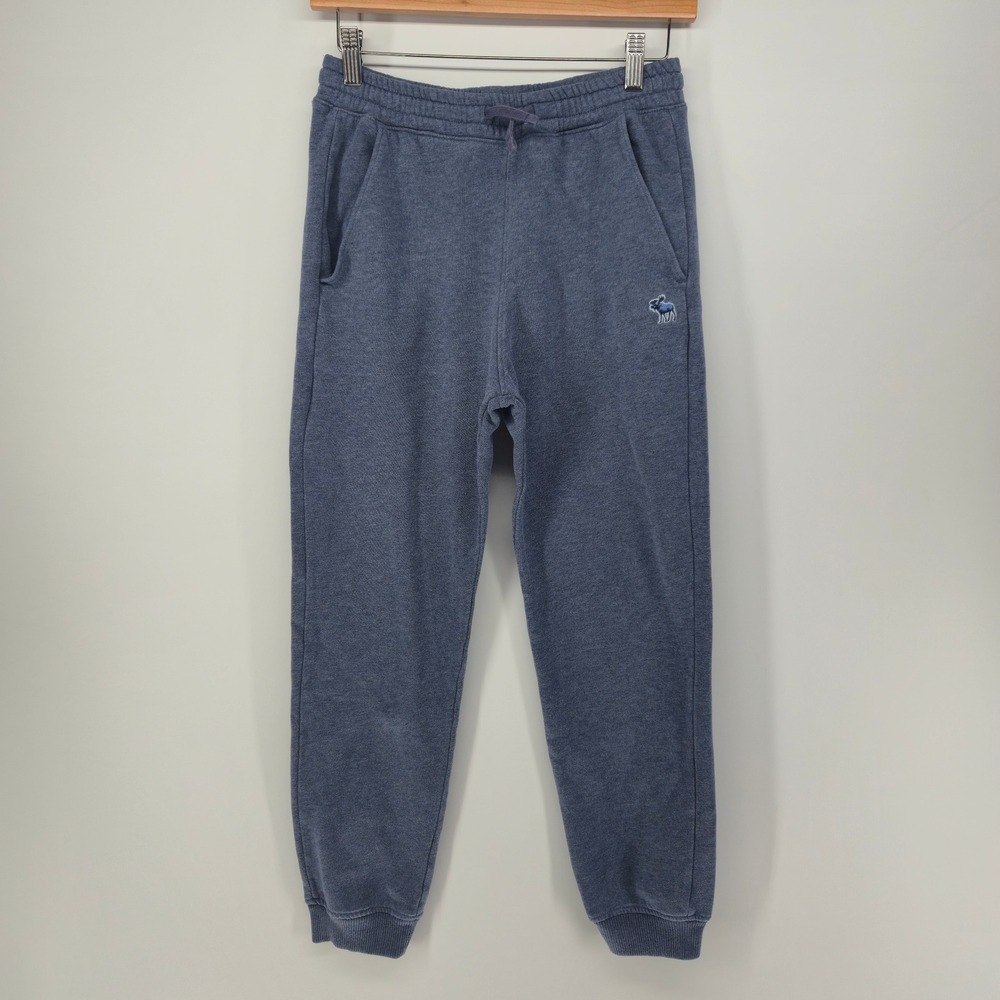 Abercrombie Kids Joggers Boys 13/14 Blue A&F Essentials Sweatpants Moose Logo